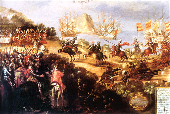 1519 Cortés lands